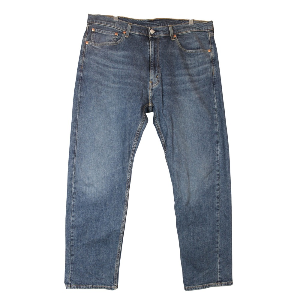 Levi Strauss 505 Mens Jeans 38x32 Blue Denim Straight Fit Casual‎